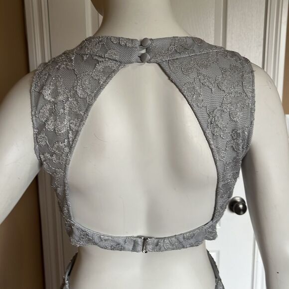 Grey long dress /Size L - Picture 8 of 12